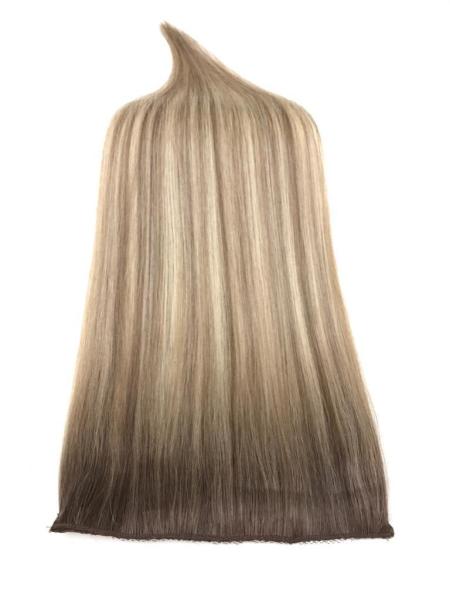5 Parça Ombre Röfle Çıt Çıt Saç #5A - #7A -#60 - Copacabana Beach Ombre & Highlight 180 Gram - 55 Cm