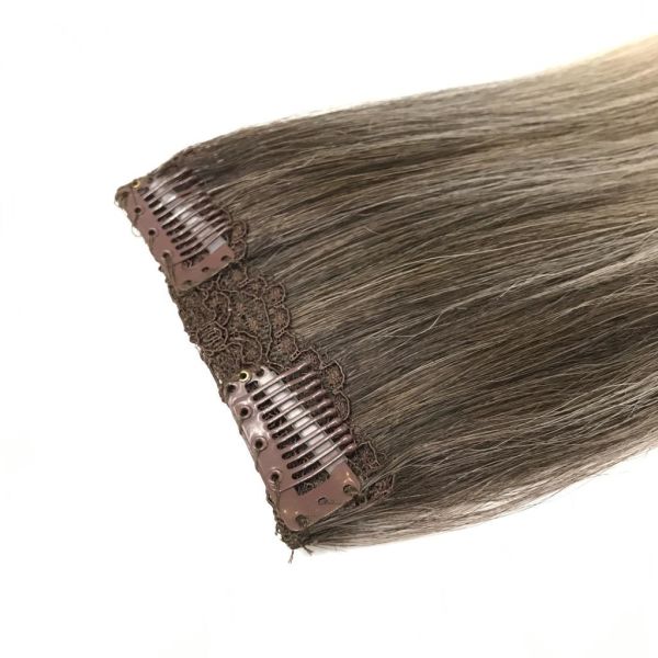 Tek Parça 2 Tokalı Çıt Çıt Saç #4/8A-61/6A Ombre Röfle