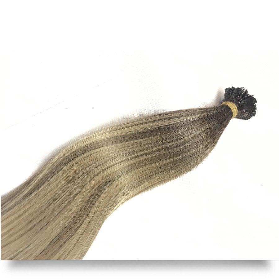 Mikro Saç Kaynak Renk #6A - #8A - #613 CALIFORNIA BLONDE OMBRÉ 50 Gram - 40 Cm
