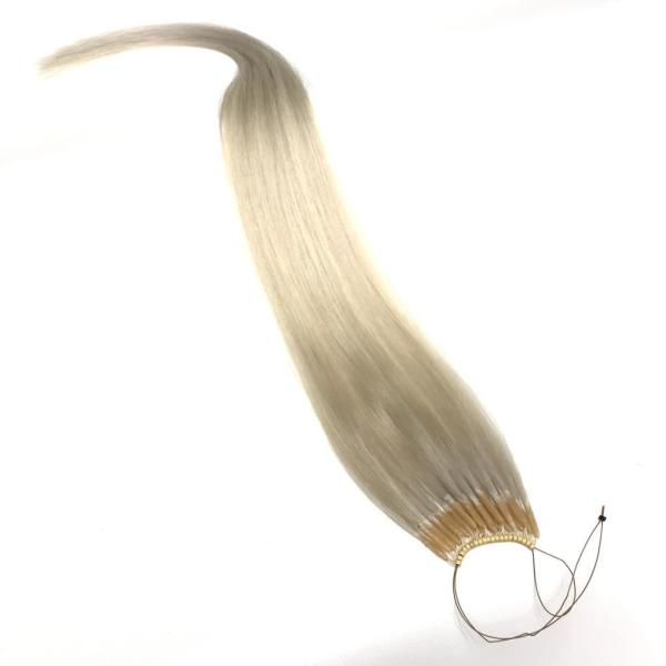 Nano Ring Boncuk Saç Kaynak Renk #61 ICY ASH BLONDE 100 Gram - 70 Cm