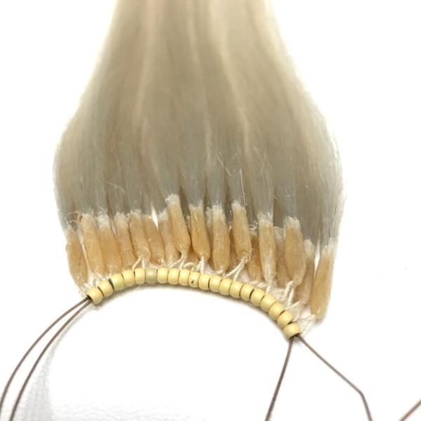 Nano Ring Boncuk Saç Kaynak Renk #61 ICY ASH BLONDE 50 Gram - 60 Cm