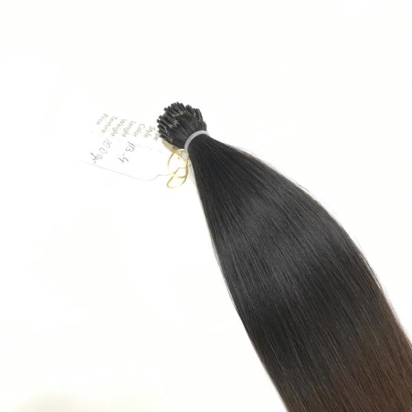 Mikro Saç Kaynak Renk #1B - 4 Ombre 40 Cm - 100 Gram