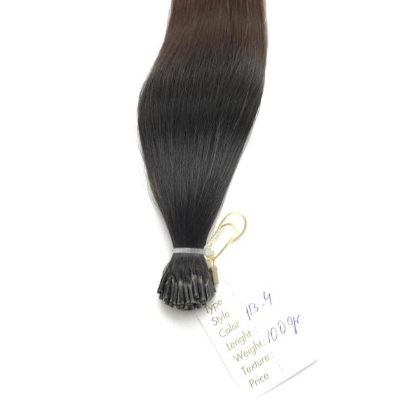 Mikro Saç Kaynak Renk #1B - 4 Ombre 40 Cm - 100 Gram